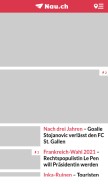 How nau.ch looks like on a mobile device such as an iPhone.