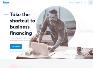 How nav.com looks like on a tablet such as an iPad.