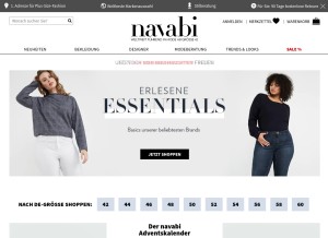 How navabi.de looks like on a tablet such as an iPad.