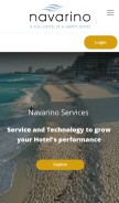 How navarinoservices.com looks like on a mobile device such as an iPhone.