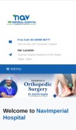 How navimperialhospital.com looks like on a mobile device such as an iPhone.
