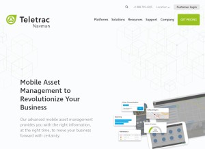How navmanwireless.com looks like on a tablet such as an iPad.