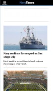 How navytimes.com looks like on a mobile device such as an iPhone.