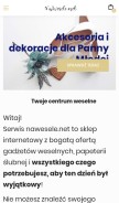 How nawesele.net looks like on a mobile device such as an iPhone.