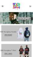 How nbayoungboymerch.ltd looks like on a mobile device such as an iPhone.