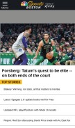 How nbcsportsboston.com looks like on a mobile device such as an iPhone.