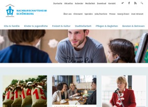 How nbhs.de looks like on a tablet such as an iPad.