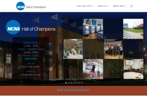 How ncaahallofchampions.org looks like on a tablet such as an iPad.
