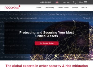 How nccgroup.trust looks like on a tablet such as an iPad.