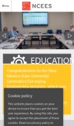 How ncees.org looks like on a mobile device such as an iPhone.