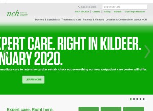 How nch.org looks like on a tablet such as an iPad.