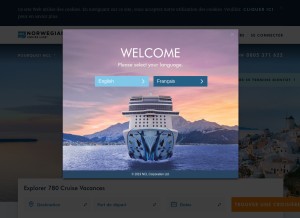 How ncl.com looks like on a tablet such as an iPad.