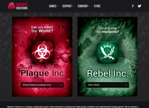 How ndemiccreations.com looks like on a tablet such as an iPad.