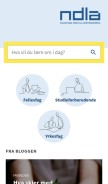 How ndla.no looks like on a mobile device such as an iPhone.