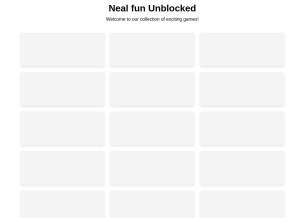 How nealfun-unblocked.com looks like on a tablet such as an iPad.