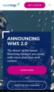How nearmap.com looks like on a mobile device such as an iPhone.