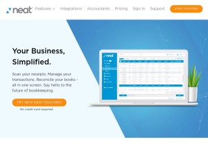 How neatco.com looks like on a tablet such as an iPad.