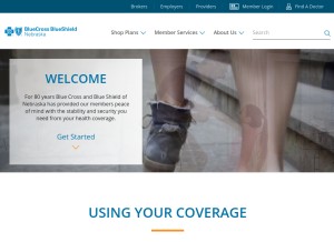 How nebraskablue.com looks like on a tablet such as an iPad.