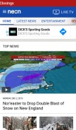 How necn.com looks like on a mobile device such as an iPhone.