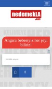How nedemekla.com looks like on a mobile device such as an iPhone.