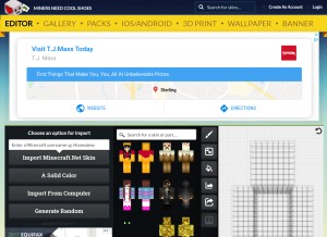 How needcoolshoes.com looks like on a tablet such as an iPad.