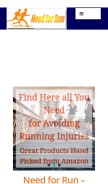 How needforrun.com looks like on a mobile device such as an iPhone.