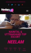 How neelamnainital.com looks like on a mobile device such as an iPhone.