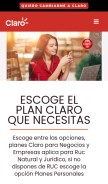 How negociosclaro.com looks like on a mobile device such as an iPhone.