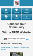 How neighborhoodlink.com looks like on a mobile device such as an iPhone.