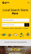 How neighbourhoodedition.yp.ca looks like on a mobile device such as an iPhone.