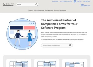 How nelcosolutions.com looks like on a tablet such as an iPad.