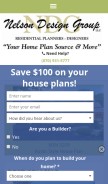 How nelsondesigngroup.com looks like on a mobile device such as an iPhone.