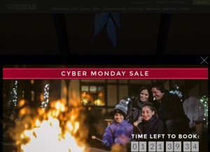 How nemacolin.com looks like on a tablet such as an iPad.