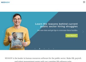 How neogov.com looks like on a tablet such as an iPad.
