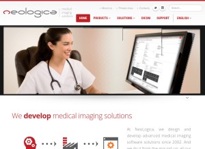 How neologica.it looks like on a tablet such as an iPad.
