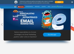 How neored.com looks like on a tablet such as an iPad.