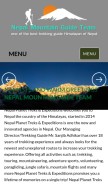 How nepalguideinfo.com looks like on a mobile device such as an iPhone.