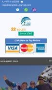 How nepalplanettreks.com looks like on a mobile device such as an iPhone.