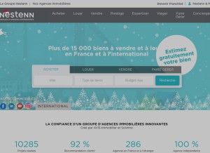 How nestenn.com looks like on a tablet such as an iPad.