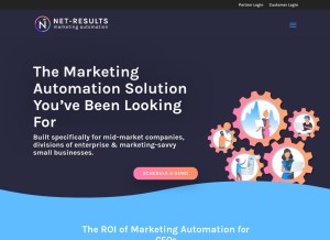 How net-results.com looks like on a tablet such as an iPad.
