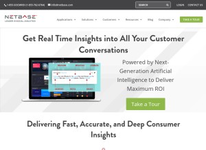 How netbase.com looks like on a tablet such as an iPad.