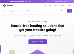 How netbela.com looks like on a tablet such as an iPad.