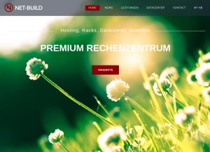 How netbuild.net looks like on a tablet such as an iPad.