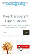 How netclipart.com looks like on a mobile device such as an iPhone.