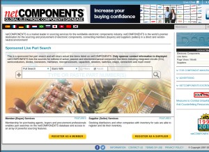 How netcomponents.com looks like on a tablet such as an iPad.