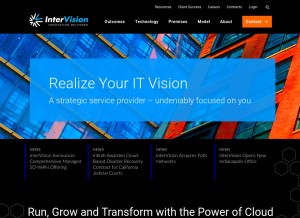How netelligent.com looks like on a tablet such as an iPad.