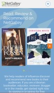 How netgalley.com looks like on a mobile device such as an iPhone.