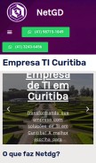 How netgd.com.br looks like on a mobile device such as an iPhone.