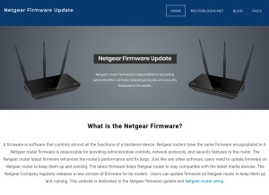 How netgearupdates.com looks like on a tablet such as an iPad.
