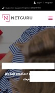 How netguru.com.my looks like on a mobile device such as an iPhone.